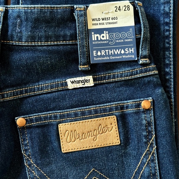 Wrangler Wild West 603 High Rise Straight Jeans 24 X 28 - Picture 12 of 16